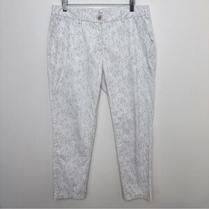 Brax Feel Good Womens 31/32 Maron Coton Chino Ultralight Printed Pant